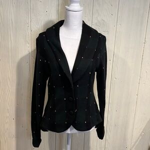 Anthropologie Embroidered Blazer HWR Colors Medium